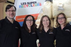 L'équipe des Super Recycleurs lors du tirage des bourses 2017-2018