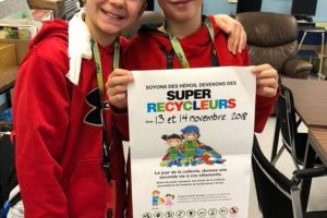 Collecte des Super Recycleurs - École alternative Freinet de Trois-Rivières