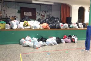 Clothing drive at École Belle-Vallée in Saint-Justin